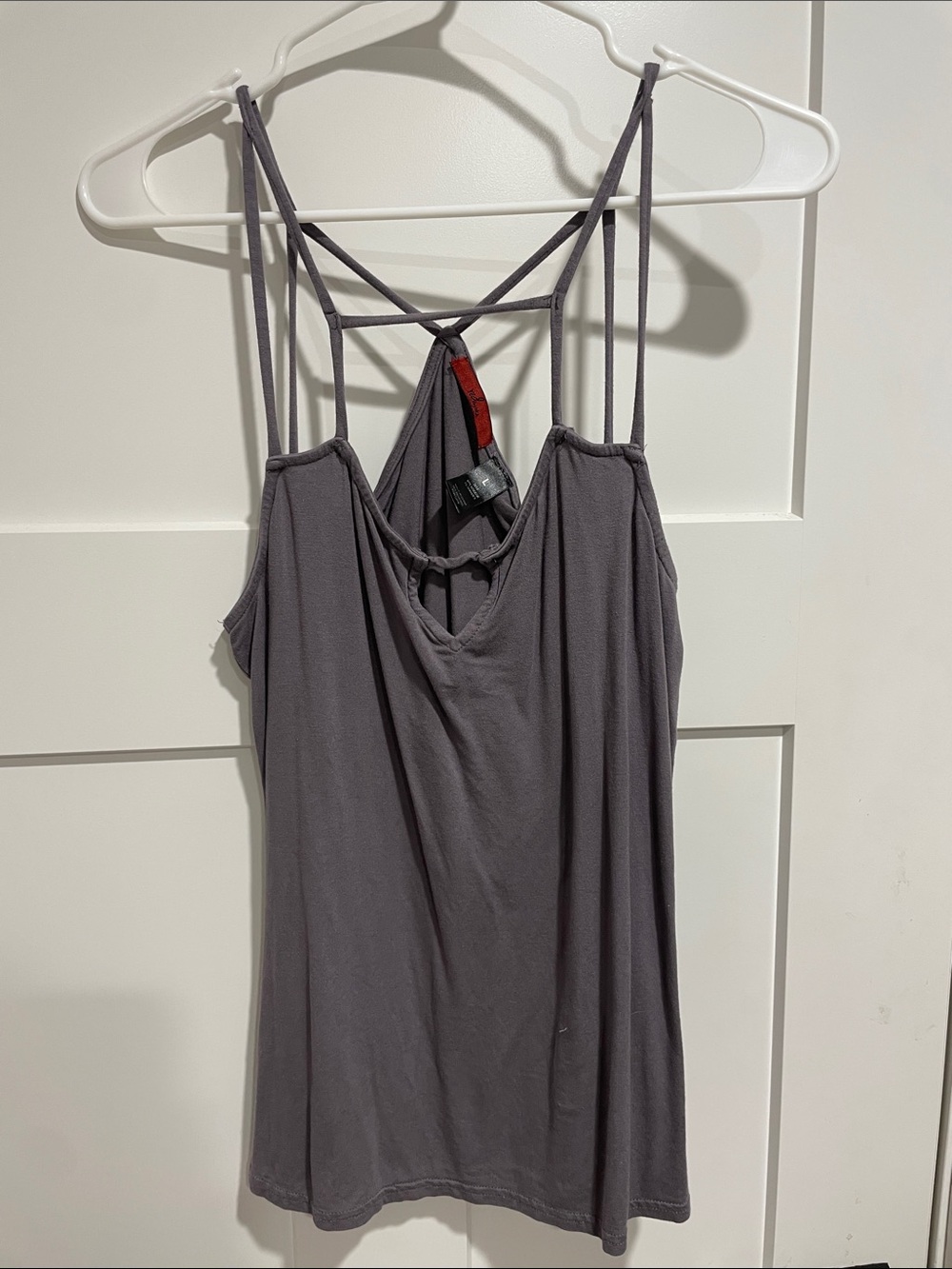 Women's Strappy Tank Top - Gray